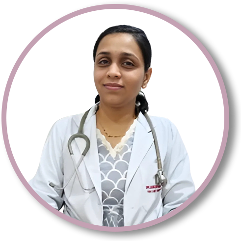 Portrait of Dr. Shraddha Bihani, a renowned Obstetrician-Gynecologist in Indore, specializing in women's healthcare and gynecological treatments.