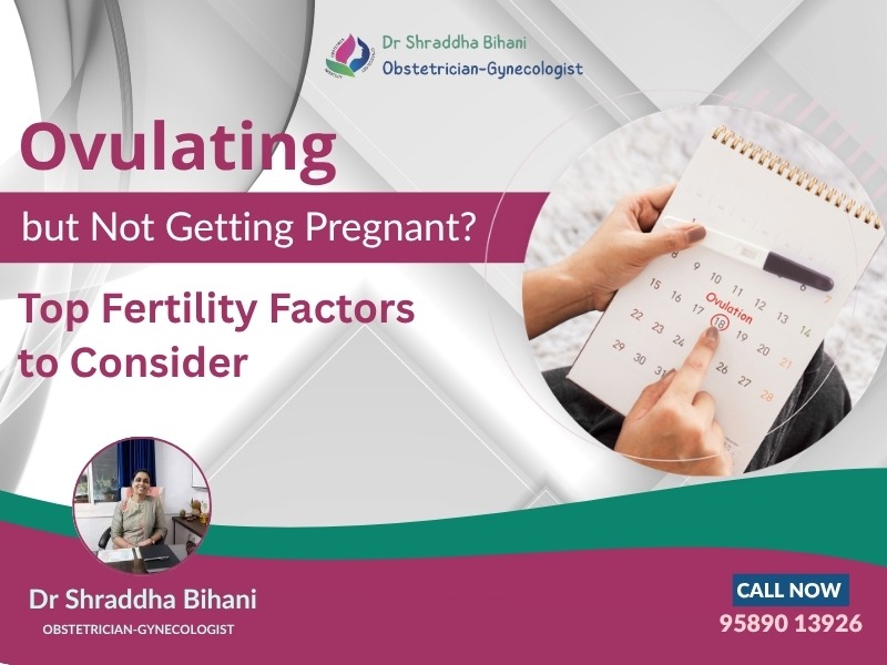 Woman tracking ovulation dates on a calendar with pregnancy test kit for fertility awareness by Dr. Shraddha Bihani, Obstetrician-Gynecologist in Indore